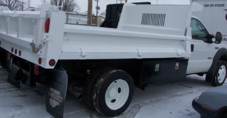 Dump bed after refinishing