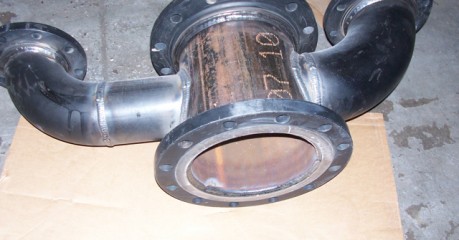 Yoke before corn cob blasting